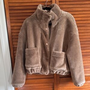 BLANKNYC Plush Cropped Jacket